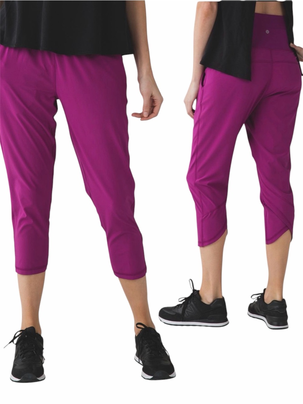 LULULEMON TRANQUIL CROP IN REGAL PLUM SIZE 2 - BNWT